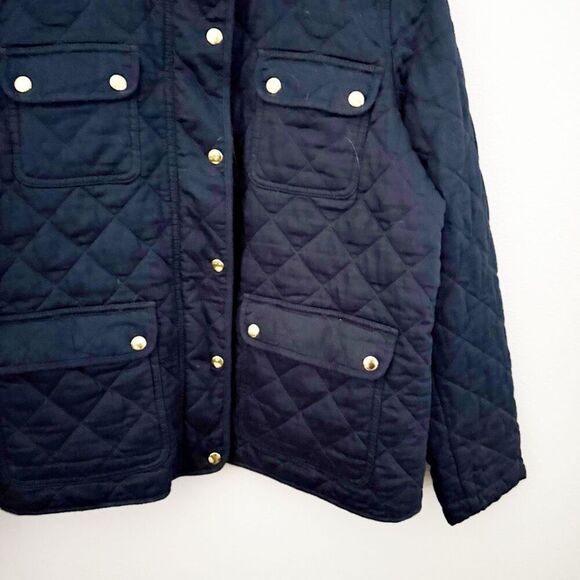 J. CREW MERCANTILE | Navy Blue Gold Field Jacket Quilted Pockets | Size XXL - Picture 7 of 12